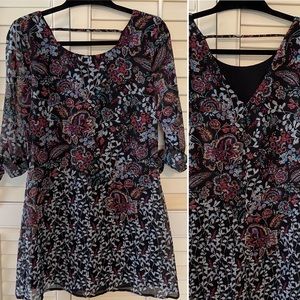 Cute Paisley/Floral Shift Dress